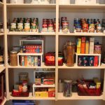 shelves in the pantry