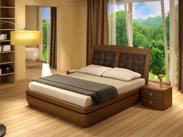 piękne łóżko dla gości
