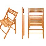 składane drewniane krzesło