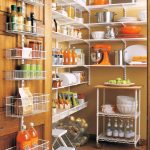 convenient shelves in the pantry
