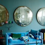 mirrors in the interior round shape