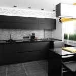 White and black kitchen