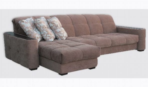 Carina corner sofa na may maliit na canape