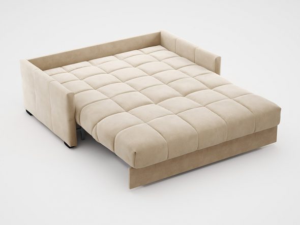 Sofa na may orthopedic mattress
