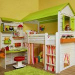 House in the children's room with a play area with their own hands
