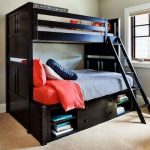 Dark bunk bed for adults
