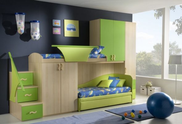 Foto design místnost pro dva chlapce