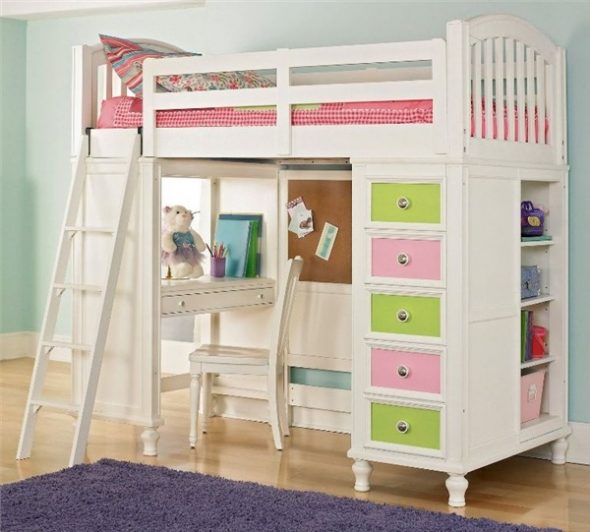 Photo-idea of ​​a children's loft bed
