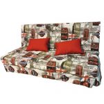 This compact sofa can be found in any home.