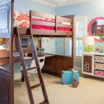 loft bed with wood working area