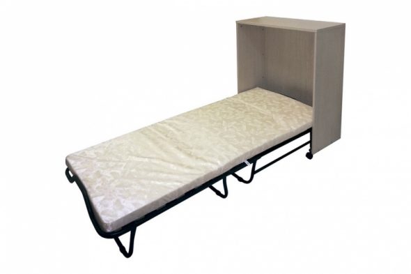 Naktinis stalas su sulankstoma lova