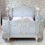 double bed wooden Provence