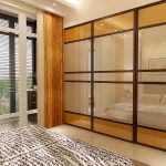 Frosted glass lacomat for wardrobe