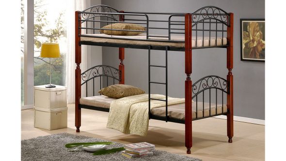 Metalowe łóżko piętrowe dla dorosłych