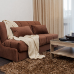 Ascona lilla soffa utan armstöd