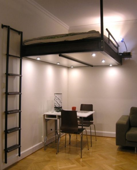 Chic bed loft for adults