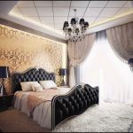 Elegant bedroom furniture sa itim