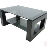 Glass coffee table M-3 gray glass