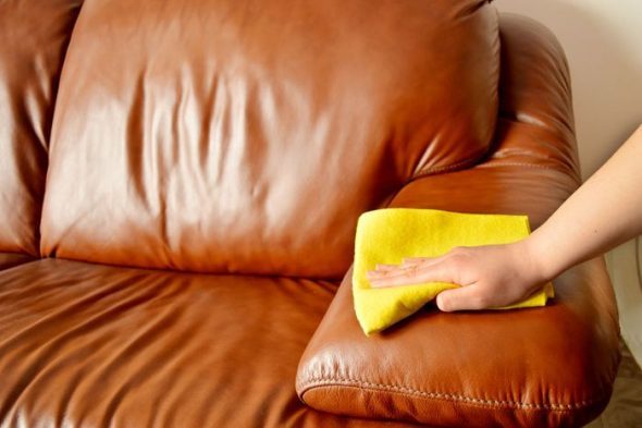 rengöring läder soffa