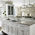 white kitchen set classic style