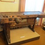 large wooden workbench