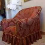 chair cover with frill