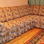 cover on a large sofa