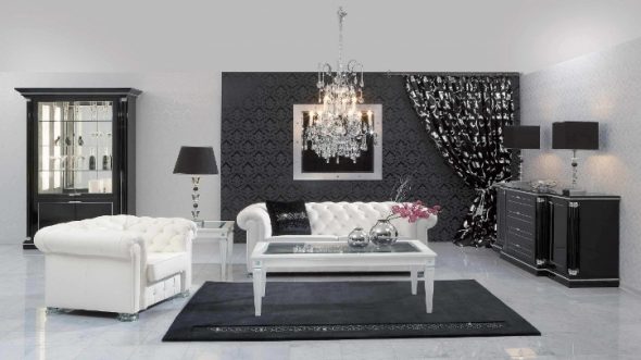 černý nábytek vhodný pro všechny pokoje