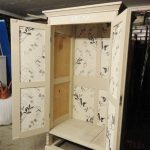 decoupage wooden cabinet