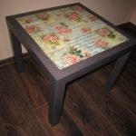 small table decoupage