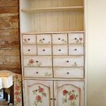 decoupage cabinet for dishes