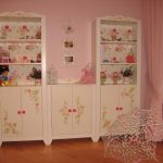 decoupage cabinet in the nursery