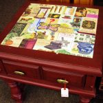 decoupage nightstands collage