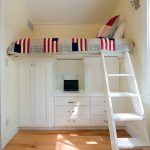 children's bed loft white