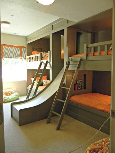 beds with a slide