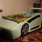 car bed made of wood