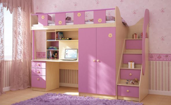 children's bed for a girl