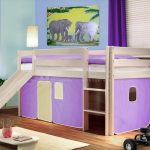 purple baby bed