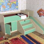 children's bed with slide and ladder