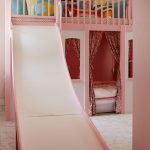 children's bed with a slide in the interior