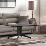 gray suede sofa