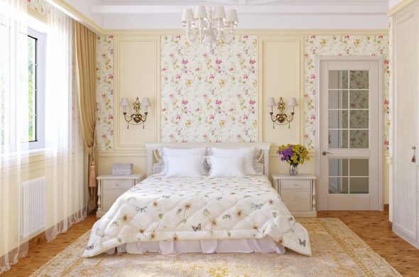 Provence yatak odasında
