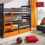 designer bunk bed in solid wood