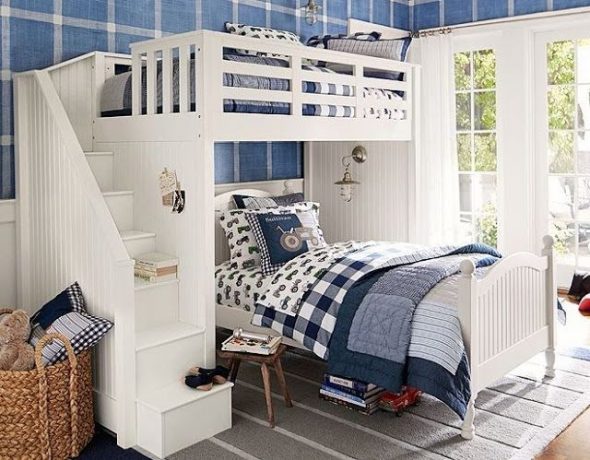 bunk bed in the bedroom