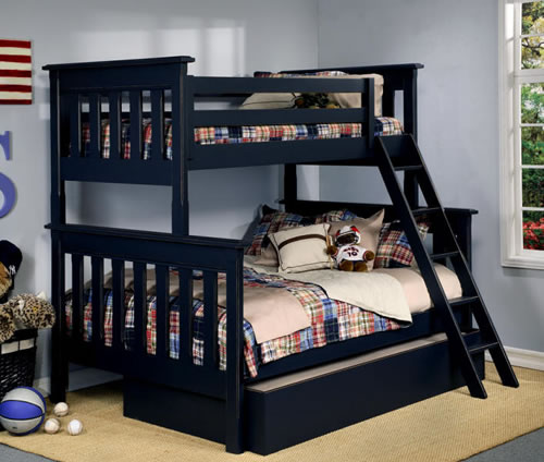 bunk bed black
