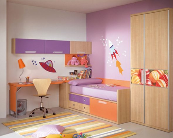 interiér malého dětského pokoje