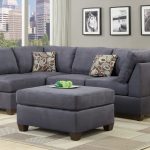gray corner suede sofa