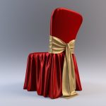 crveni poklopac stolice