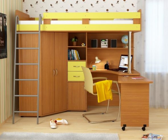 children's loft bed