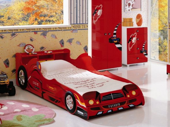 bed racing car